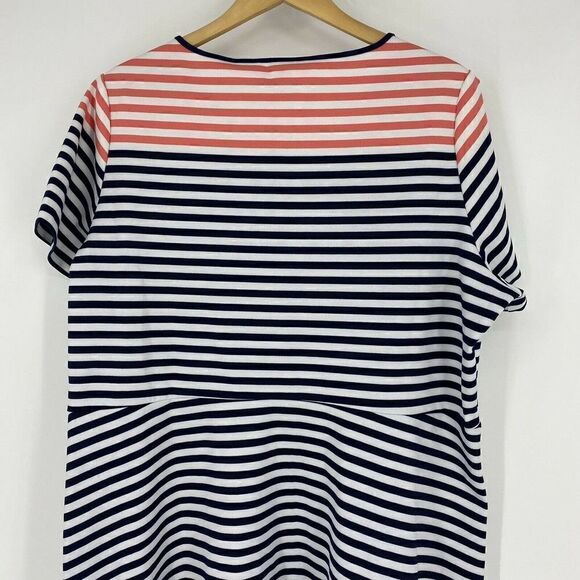 Draper James Dress Stripe Ponte A Line - Picture 6 of 8